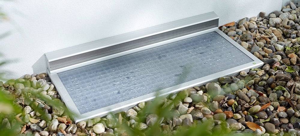 Wasserdichte Lichtschachtabdeckung Resi mit Belüftungsschacht